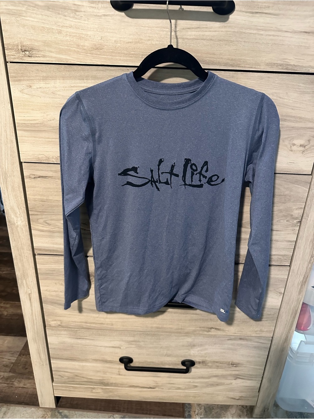 Salt Life Youth Long-Sleeve Performance Shirt - Blue